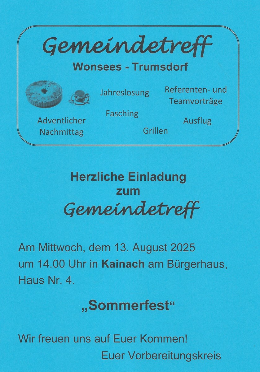 2025 08 13 Gemeindetreff August Sommerfest
