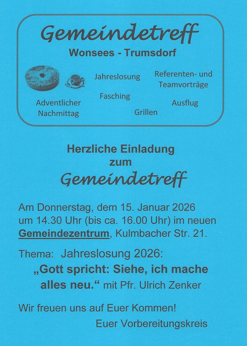 2026 01 15 Gemeindetreff Januar