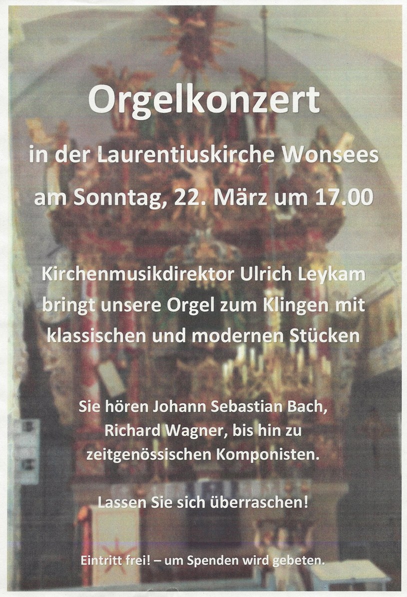 2026 03 22 Orgelkonzert in St. Laurentius